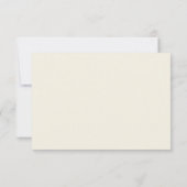 Elegante Elfenbein-QR-Code-Hochzeit RSVP Karte (Rückseite)