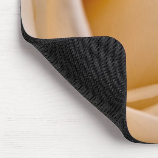 Elegante Elfenbein-Rose Mousepad (Ecke)