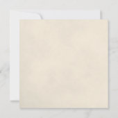 Elegante Elfenbeinrose mit Oval Foto Hochzeit Save The Date (Rückseite)