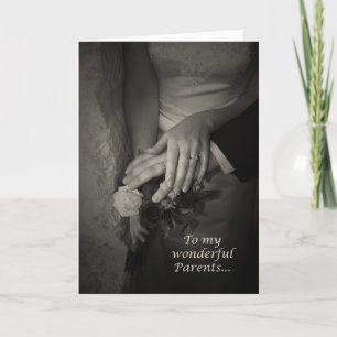 Elegante Eltern Danke für die Hochzeitsunterstützu