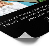 Elegante Eltern der Braut Geschenk Dankeschön Gesc Poster (Ecke)