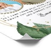 Elegante Eltern der Braut Vielen Dank, dass Sie ei Poster (Ecke)