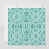 ELEGANTE EMBOSS DRUCKDRUCK GRÜNE WEDD EINLADUNG (Rückseite)