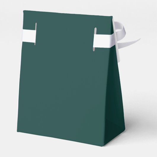Elegante Emerald Green Gastgeschenk Hochzeit Box Geschenkschachtel (Rückseite)
