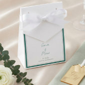 Elegante Emerald Green Gastgeschenk Hochzeit Box Geschenkschachtel