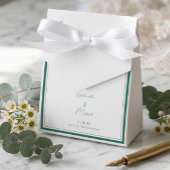 Elegante Emerald Green Gastgeschenk Hochzeit Box Geschenkschachtel