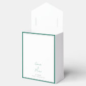 Elegante Emerald Green Gastgeschenk Hochzeit Box Geschenkschachtel (Geöffnet)