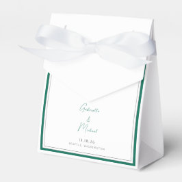 Elegante Emerald Green Gastgeschenk Hochzeit Box Geschenkschachtel