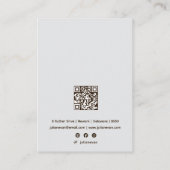 Elegante Emerald Green Jewelry Earring Display Visitenkarte (Rückseite)