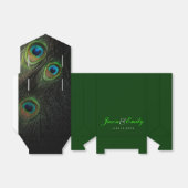 Elegante Emerald Green Peacock Wedding Geschenkschachtel (Ungefaltet)