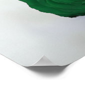Elegante Emerald Green Rose 10 Table Seating Chart Poster (Ecke)