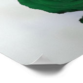 Elegante Emerald Green Rose 20 Table Seating Chart Poster (Ecke)