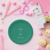 Elegante Emerald Green Wedding Paper Teller (Party)