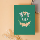 Elegante Emerald Wildblume Hochzeit Einladung