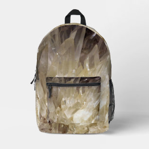Elegante Energie Grafik Clear Quartz Bedruckter Rucksack