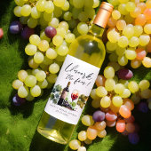 Elegante Entdeckungsreise durch das Brautparty Weinetikett