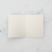 Elegante, erdgeschmückte Creme neutraler Chic Hoch Dankeskarte (Innenseite)