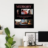 Elegante Erinnerung 6 - Collage Memorial Poster (Heimbüro)