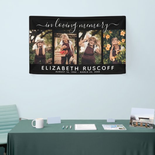 Elegante Erinnerung an das 4. Foto Collage Banner (Messeveranstaltung)