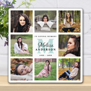 Elegante Erinnerung an das 8. Collage Memorial Fotoplatte