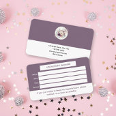 Elegante Erinnerung für Blumenbestellung Terminkarte