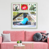 Elegante Erinnerungen FotoCollage mit Namen Leinwanddruck (Insitu (Wohnzimmer))