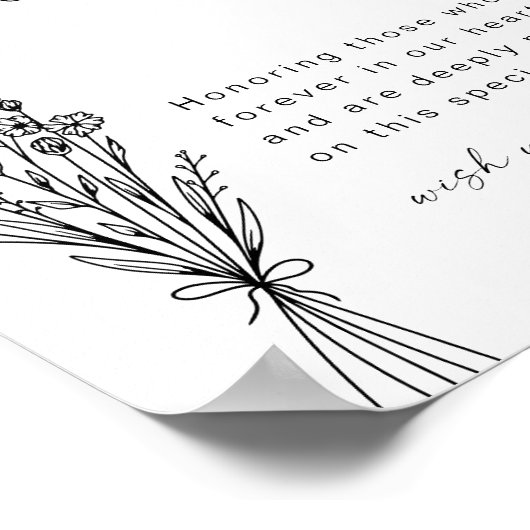 Elegante Erinnerungsschreiben Poster (Ecke)