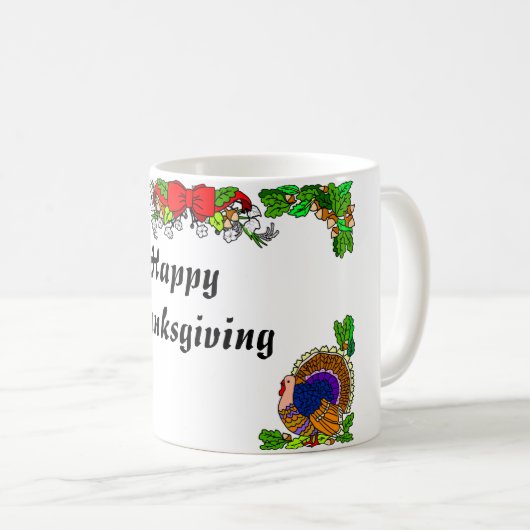 ELEGANTE ERNTEDANK-Tasse Kaffeetasse (VorderseiteRechts)