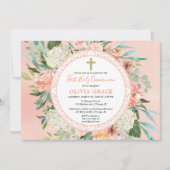 Elegante erste BlumenAquarelle der heiligen Einladung (Vorderseite)