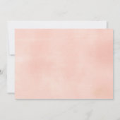 Elegante erste BlumenAquarelle der heiligen Einladung (Rückseite)