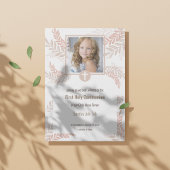 Elegante Erste Heilige Kommunion Einladung mit Fot