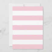 Elegante Erste Heilige Kommunion Einladung Rosa (Rückseite)