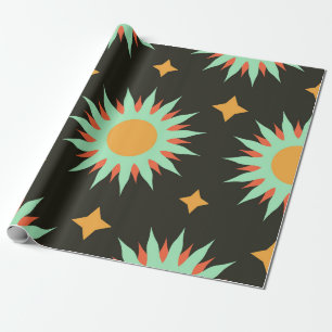 Elegante esoterische Formen nahtlose Musterkunst. Geschenkpapier