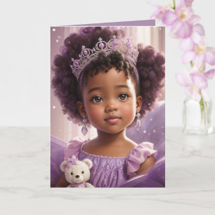Elegante Ethnische Lila Prinzessin Karte