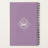 Elegante ethnische Lila Prinzessin Notizblock (Rückseite)