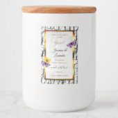 Elegante Etiketten für Weißholz-Körner-Baumrinde (Vorderseite)