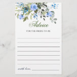 Elegante Eucalyptus Blue Rose Advice & Wish Card<br><div class="desc">Eukalyptus Greenery Advice Card Aquarellfarben. Für weitere Anpassungen klicken Sie bitte auf den Link "Weiter anpassen". Wenn Sie Hilfe benötigen,  kontaktieren Sie mich bitte.</div>