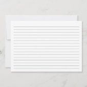 Elegante Eucalyptus Boho Brautparty Rezept Card Einladung (Rückseite)