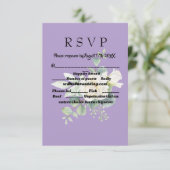 Elegante eucalyptus botanische Foto Response Card RSVP Karte (Stehend Vorderseite)