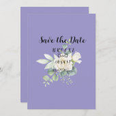 Elegante eucalyptus botanische Sommerhochzeit Save The Date (Vorne/Hinten)