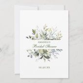 Elegante Eucalyptus Brautparty Game Card Einladung (Rückseite)