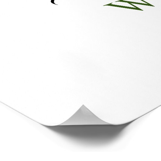 Elegante Eucalyptus Watercolor Couple Dusche Poster (Ecke)