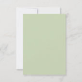 Elegante Eucalyptus Wedding Reception Card Einladung (Rückseite)