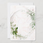 Elegante Eukalyptus-Blätter Blush Pink Wedding Einladung (Rückseite)