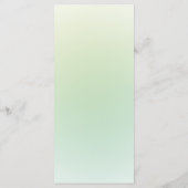 Elegante Eukalyptus-Blätter Modernes Menü für Hoch Menükarte (Rückseite)