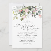 Elegante Eukalyptus-Blumen-Grünzeug-Schriftzug-Hoc