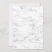 Elegante Eukalyptus Botanische Marmorhochzeit Save The Date (Rückseite)