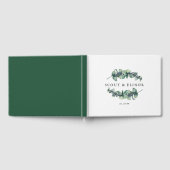 Elegante Eukalyptus Botanische Personalisierte Hoc Gästebuch (Voll)