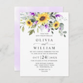 Elegante Eukalyptus Floral Wedding Invitation Card Postkarte (Vorne/Hinten)