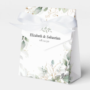 Elegante Eukalyptus-Geschenkbox zur Hochzeit Geschenkschachtel